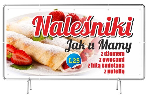 Gotowe Baner REKLAMA 3mx1m - Lody Gałkowe Szyld