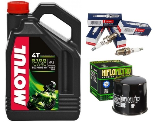 HONDA VTX 1300 МАСЛЯНЫЙ КОМПЛЕКТ ФИЛЬТРОВ MOTUL 5100 PLUGS