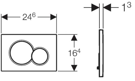 Кнопка смыва Geberit Sigma 01 белая