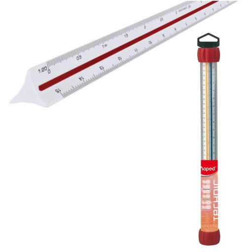 ПРАВИЛА ТРЕУГОЛЬНОГО МАСШТАБА 1:20>1:125 ТРУБКА Mape
