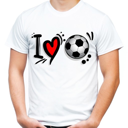 Футболка в подарок болельщику I love Football HQ -M