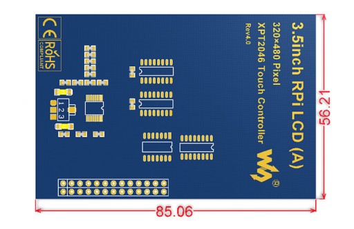 СЕНСОРНЫЙ ЖК-ЭКРАН TFT 3,5 ДЮЙМА (A) Raspberry Pi