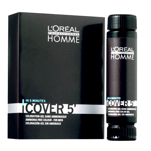 LOREAL HOMME COVER 5 ПРИЧЕСКА ДЛЯ МУЖЧИН КОРИЧНЕВЫЙ «4» 50 МЛ