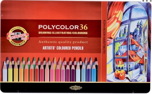 POLYCOLOR КАРАНДАШИ 36 ЦВЕТОВ KOH-I-NOOR 3825