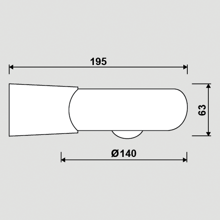 Настенный светильник для сада LED IP54 3W FLORA1