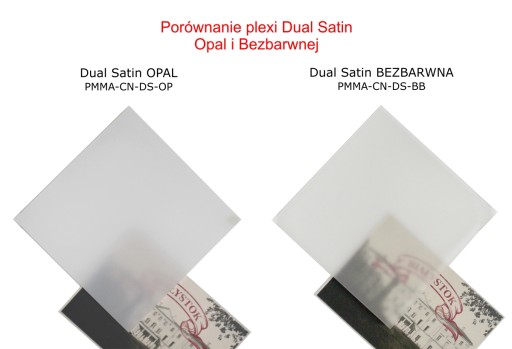 3 мм — матовый опал PLEXI DUAL SATIN — на заказ