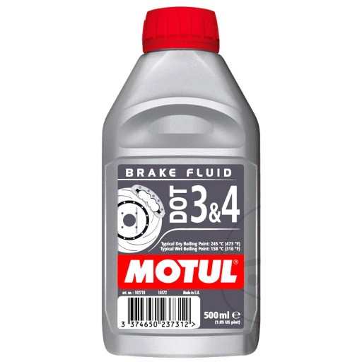 Płyn hamulcowy Motul DOT 3&4 0,5L Syntetyczny