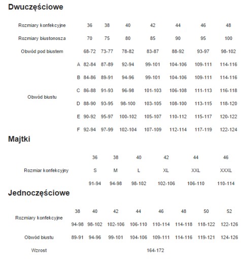 FEBA FG04E/807 D2998 biustonosz góra stroju 44 C