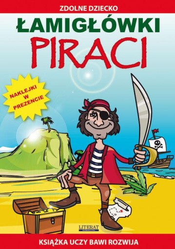 Łamigłówki Piraci ćwiczenia, kolorowanki dla dzieci | nauka i zabawa