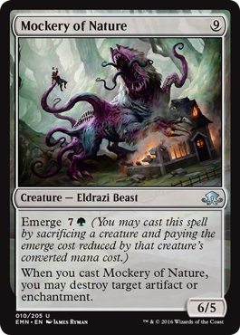 MTG 4x Mockery of Nature (Uncommon)