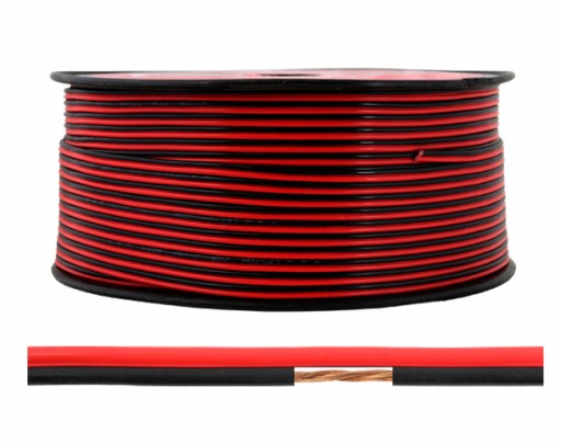 PRZEWÓD DO TAŚMY LED, KABEL GŁOŚNIKOWY 2x0.75mm