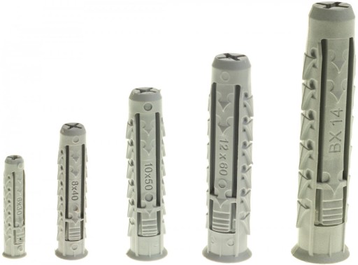 BX 12x60 kołek czterodzielny pusty 100szt.