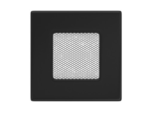 KRATKA KOMINKOWA WENTYLACYJNA 11x11 CZARNA kominka metalowa siatką kieszeń