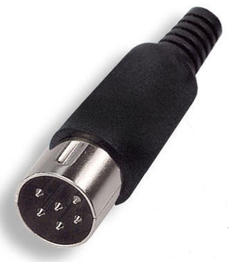 Wtyk DIN 6pin 6p na kabel wtyczka (1139)