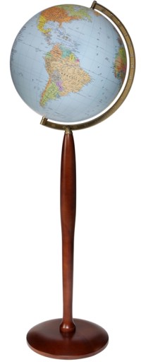 Globus 420 mm PODŚWIETLANY 2w1 wysoka noga stylowy NA PREZENT polski produk