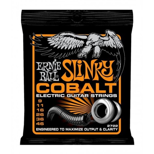 Ernie Ball EB2722 Cobalt 9-46 struny do gitary elektrycznej KOMPLET
