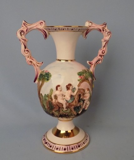 stary PIĘKNY WAZON ! MAJOLIKA ! CAPODIMONTE