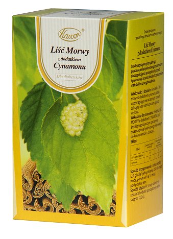 LIŚĆ MORWY z dodatkiem CYNAMONU herbatka KAWON