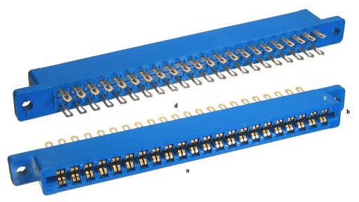 Złącze krawędziowe 2x22 na przewody raster=3,96mm