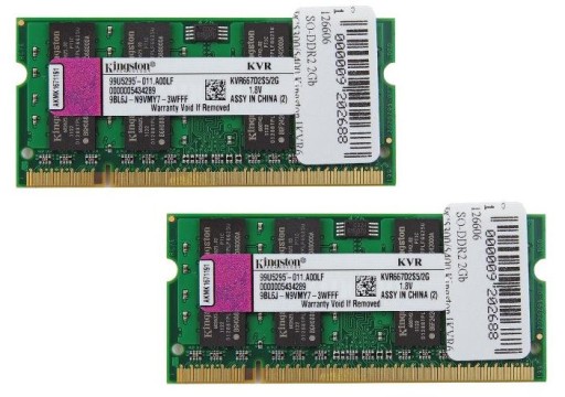 NOWY KINGSTON 4GB 2 x 2GB PC5300 DDR2 667MHZ