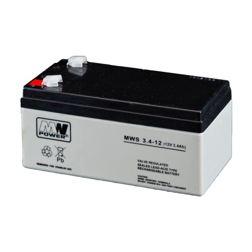 Akumulator MWS 3.4-12 AGM 12V 3,4Ah MW Power ABCV