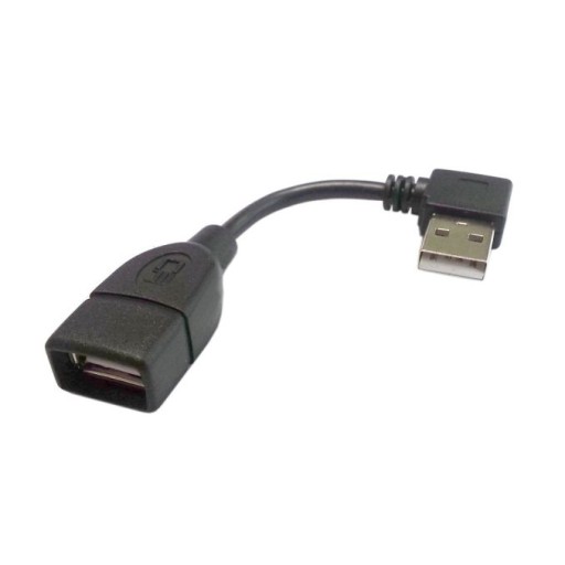 Kabel Adapter kątowy USB 2.0 LEWY wtyk - gniazdo