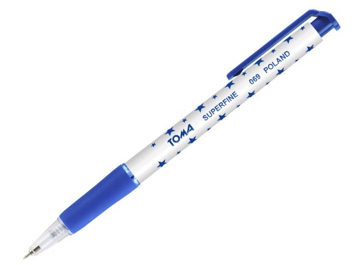Długopis SUPERFINE gwiazdka Toma TO-069 niebieski