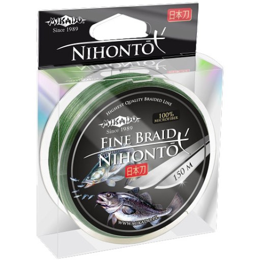 MIKADO NIHONTO FINE BRAID GREEN - 0.30 MM 150 M