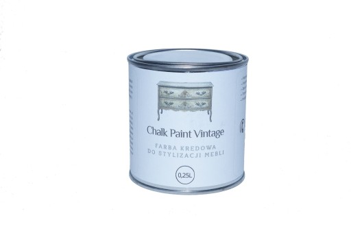 Farba kredowa chalk paint do stylizacji mebli 0,25 Biała