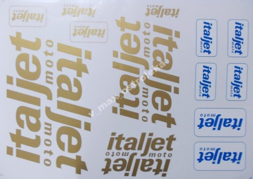 ITALJET NAKLEJKI ZESTAW NAKLEJKA komplet N095