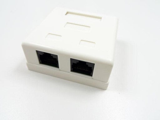 Gniazdo internetowe + telefoniczne RJ11 RJ45