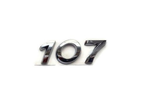 ZNACZEK LOGO EMBLEMAT PEUGEOT NAPIS 107
