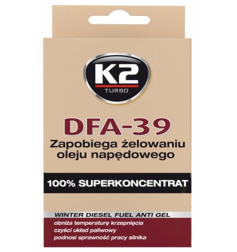 K2 DFA-39 50ml DEPRESATOR DO PALIWA DIESEL ZIMOWY