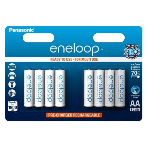 PANASONIC ENELOOP akumulatorki R6 AA 1900mAh 8szt.