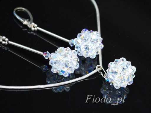 KOMPLET KULE OPALIZUJĄCE PLECIONE crystalSWAROVSKI