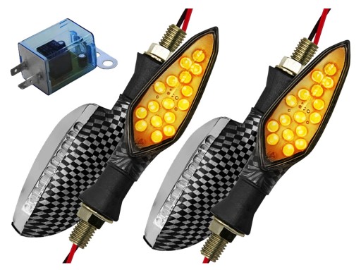 KIERUNKOWSKAZY KIERUNKI 16 LED 4SZT + PRZERYWACZ