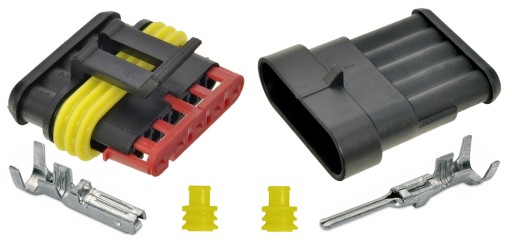 SUPERSEAL ZŁĄCZE HERMETYCZNE 1,5mm2 AMP TYCO 5 PIN