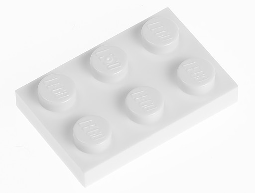 LEGO Płytka zwykła 2x3 3021 biała - 2 szt.