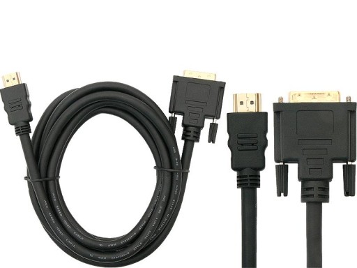 Kabel HDMI - DVI 3,0 m pozłacane końcówki