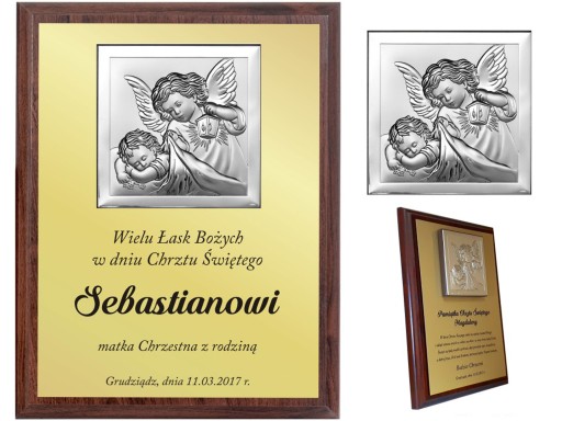 PAMIĄTKA CHRZTU ŚWIĘTEGO PREZENT na CHRZEST ŚWIĘTY