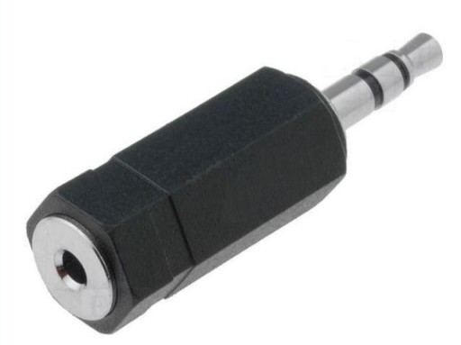 PRZEJŚCIÓWKA ADAPTER JACK 3,5mm - GNIAZDO 2,5mm