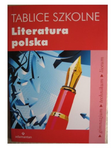 Tablice szkolne Literatura polska liceum Matura