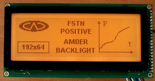 ART BIG! Nowe LCD 192x64-RG (K/AMBER - LED) - FSTN