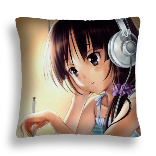 PODUSZKA ANIME 10 DZIEWCZYNKA SŁUCHAWKI OŁÓWEK 24H