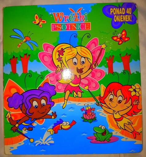 Książka z okienkami okienka WRÓŻKI Pstonice