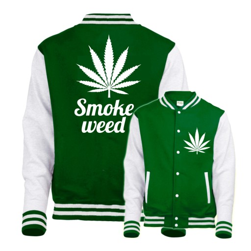 BLUZA BASEBALL BEJSBOLÓWKA SMOKE WEED MARIHUANA