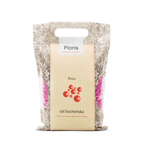 BOCHEŃSKA SÓL KĄPIELOWA FLORIS 1,2 KG RÓŻANA