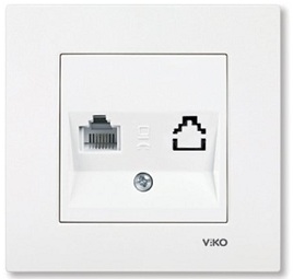 Gniazdo 1 x RJ 45 KAT. 6 VIKO PANASONIC KARRE