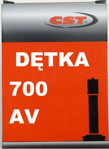 DĘTKA ROWEROWA CST 700X35/43C AV samochodowy AUTO