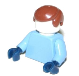 LEGO WŁOSY KLASYCZNE BRĄZOWE DO FIGURKI 3901